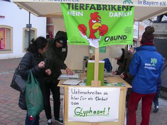 Unterschriften gegen Glyphosphat